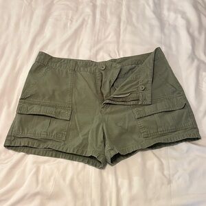 Olive Green Cargo Shorts
